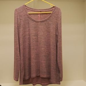 Heathered pink long sleeve Jones New York shirt